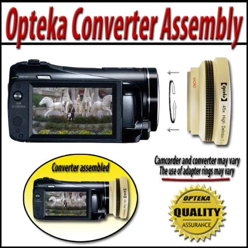 Digital GL2 Canon Wide Lens Opteka Super GL1 Camcorder for .35x Panoramic HD2 Fisheye MiniDV Macro Angle