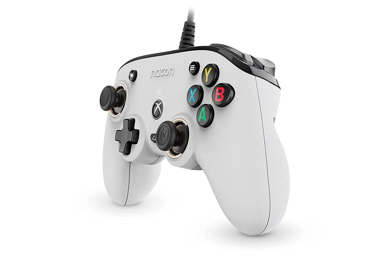 Cable/Battery White Wireless Fortnite PRO Compact Console League Series Controller, Microsoft Rocket S Xbox Keypad Charge and with Controller