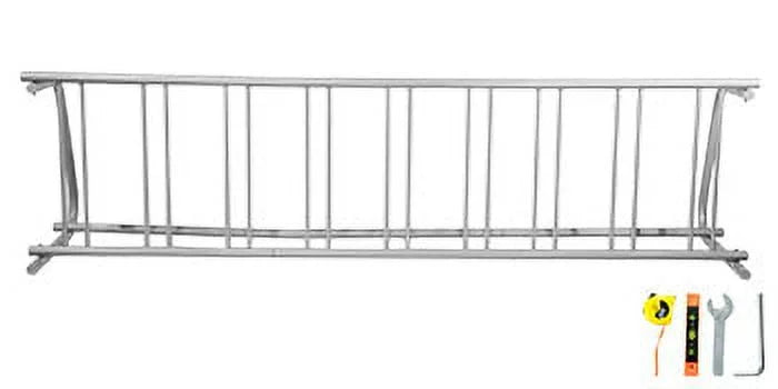 Stand Bike Rack, Rack, Storage Grid Floor All-Steel 111" for Bike BENTISM Length Streets Yards Single-Side Holders Garages 9