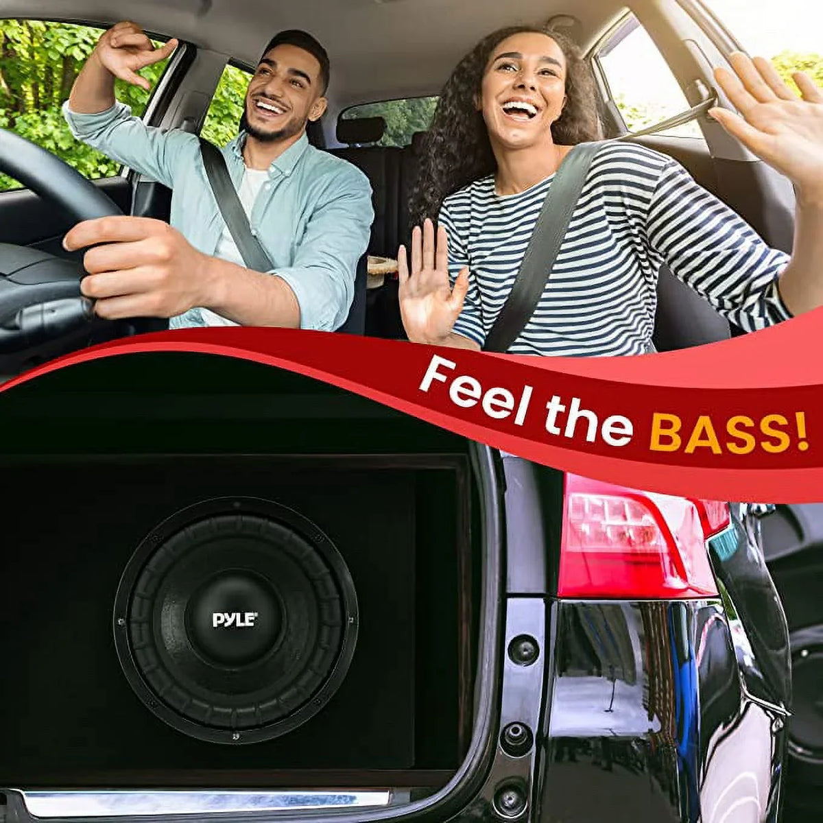Box Non-Pressed Slim Pyle System Cone 10-inch Paper a High Watts Woofers Subwoofer Powered 500 with