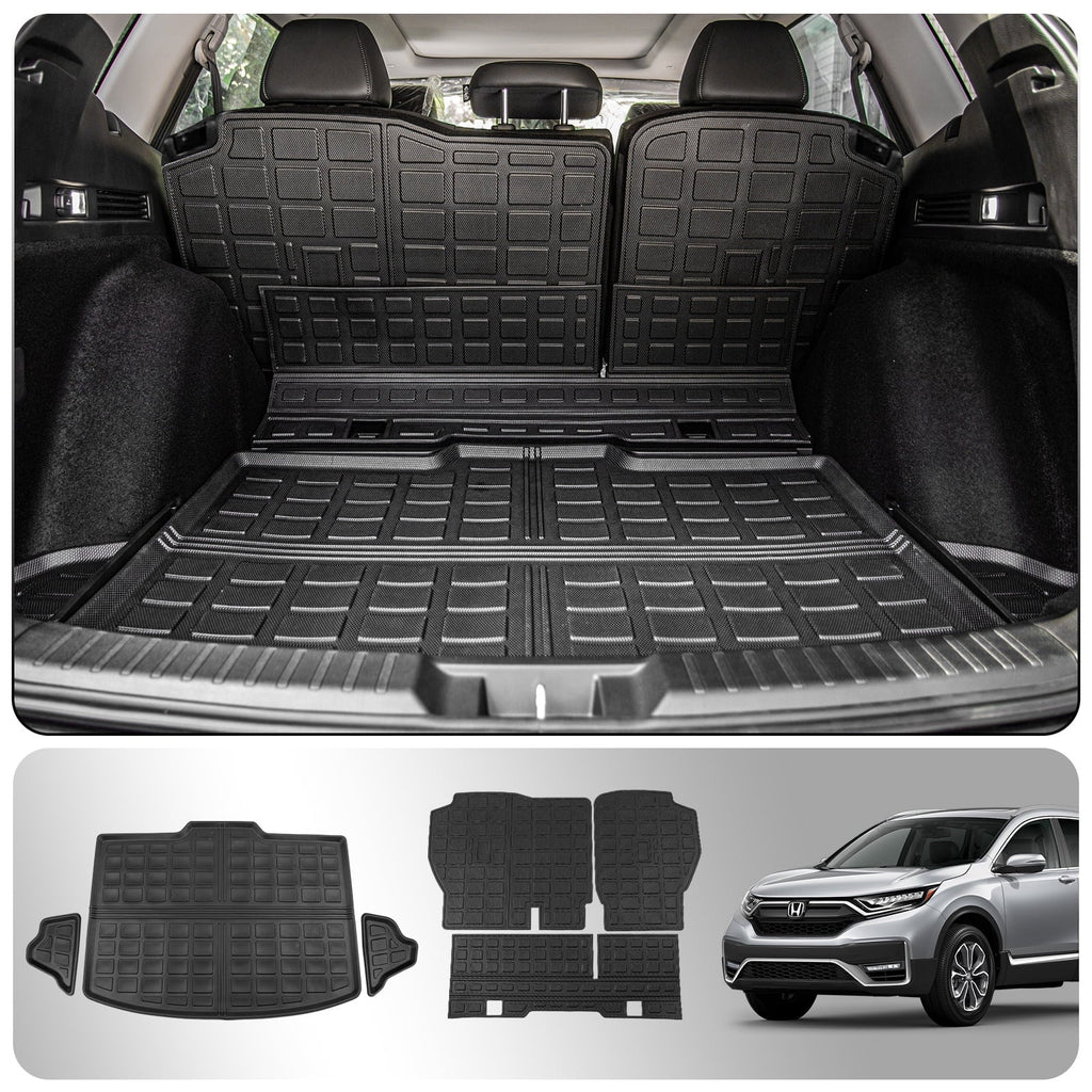 mats Seat Cr-v Accessories CRV Honda 2024 Fuel 2023 Honda Trunk 2024 Mat Liner Car Cargo Cover 2024 Fit Back Protector