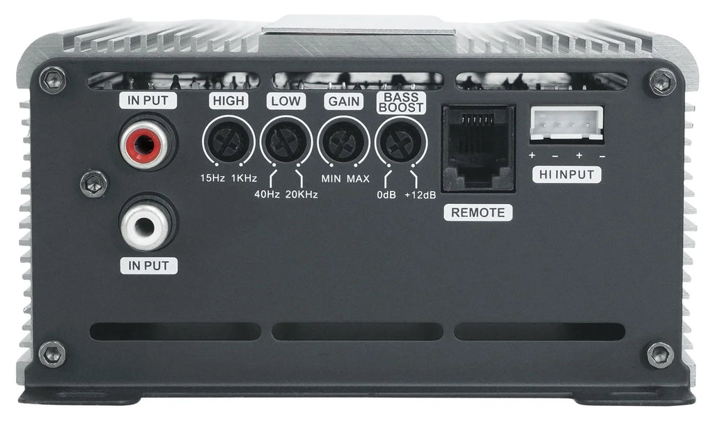 Kit 1 Digital Remote+Amp Car 500w Marts RMS MXD OHM Mono Amplifier+Bass 500