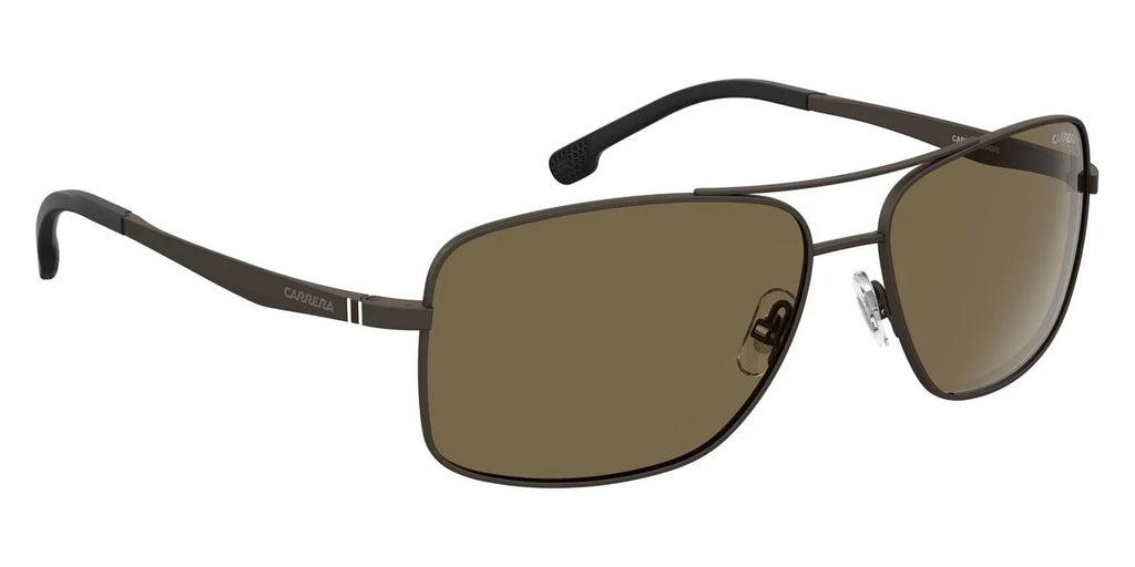 Carrera Bronze Men's 8040/S 009Q/SP Rectangular CARRERA Sunglasses Polarized 60