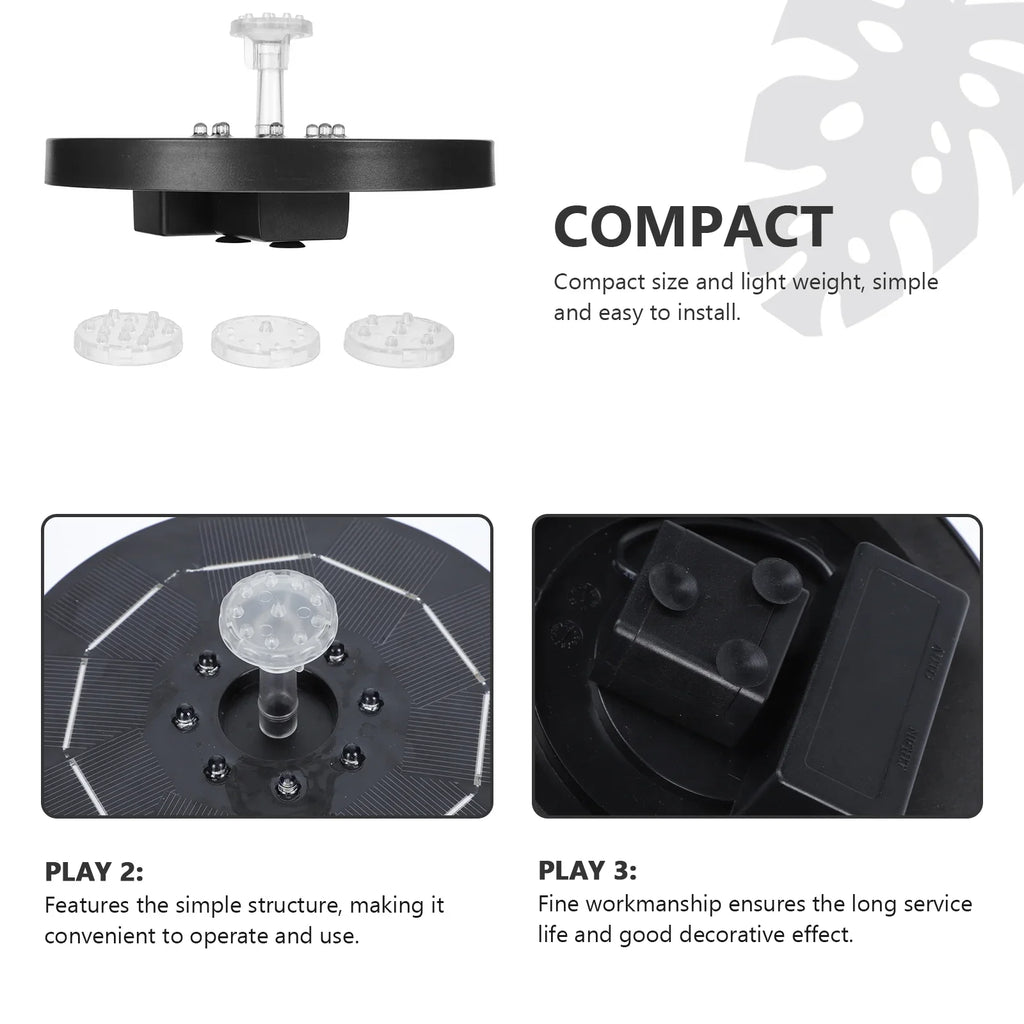Light Outdoor Fountain Creative Fountain set Fountain with of Solar Guichaokj 1 LED Pond