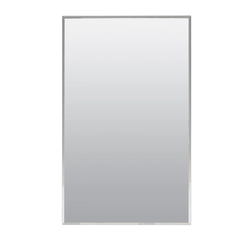 Medicine Rectangle 16" Surface-Mount Zenna Steel Mirror Frameless 26", x Home Cabinet, Recessed or
