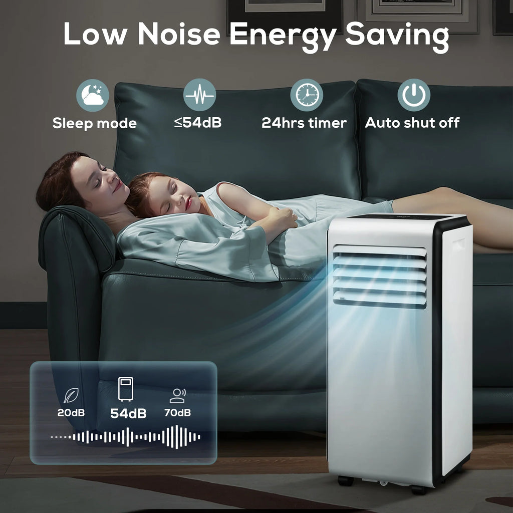 AC Portable BTU ASHARE) 3 Fan, with in BTU KISSAIR Timer 24-Hour Dehumidifier, (10,000 Air 6,000 1 Conditioner,