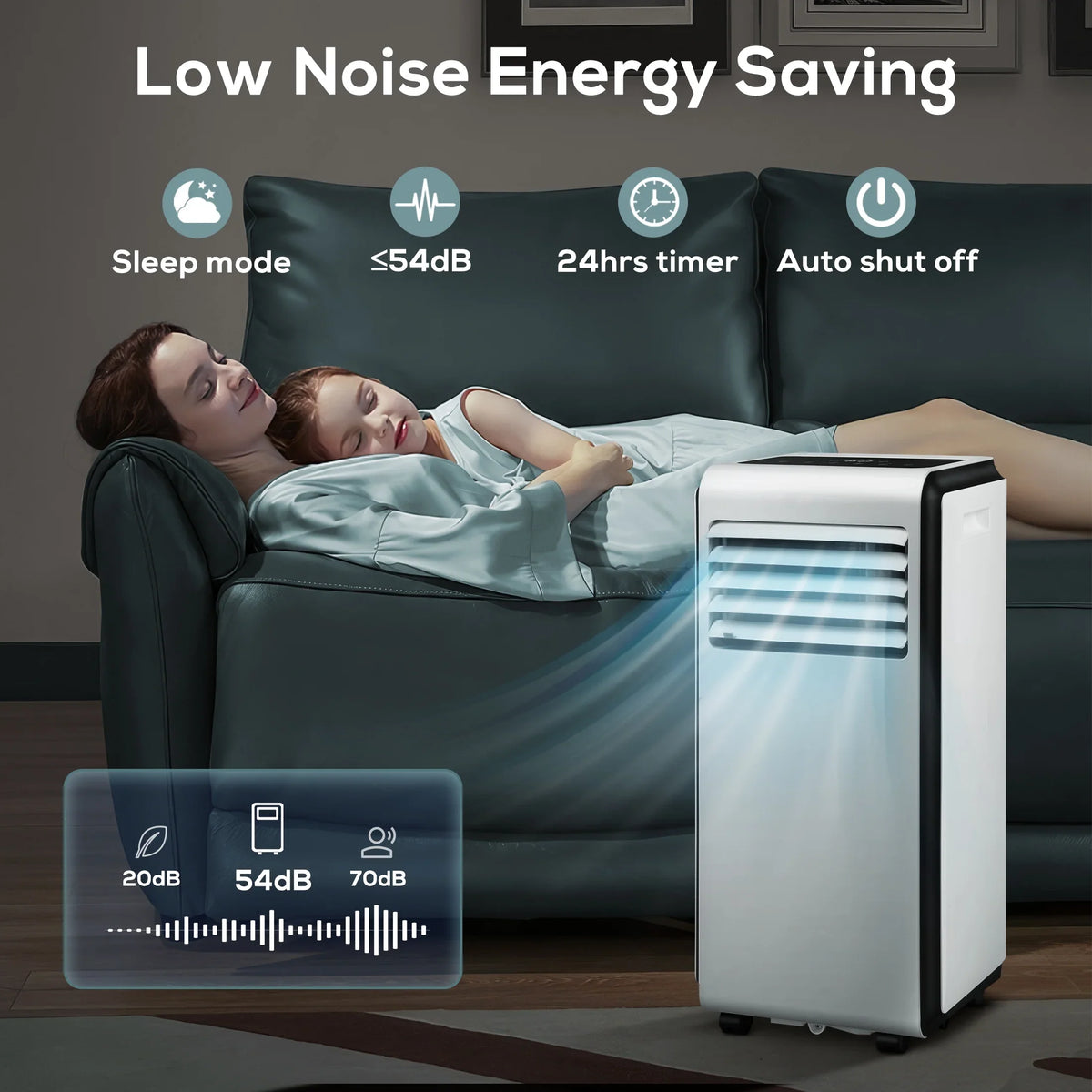 AC Portable BTU ASHARE) 3 Fan, with in BTU KISSAIR Timer 24-Hour Dehumidifier, (10,000 Air 6,000 1 Conditioner,