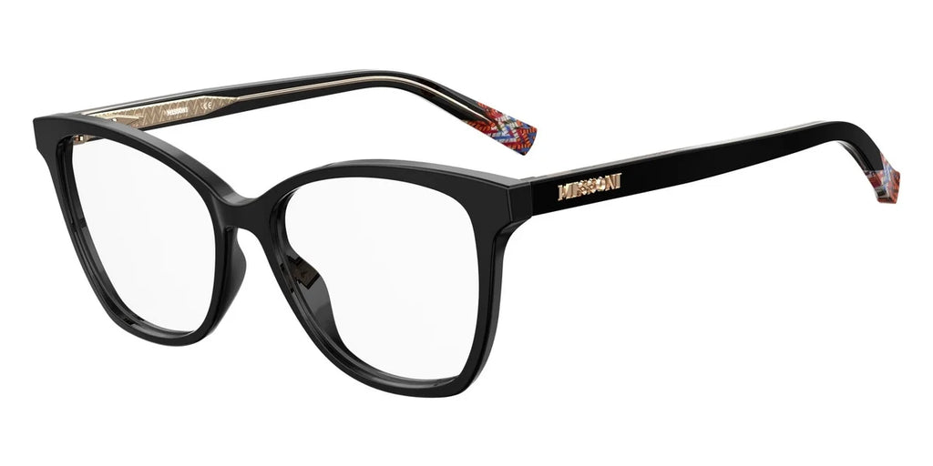 Black 13 Eyeglasses Rectangular Rim Full Missoni