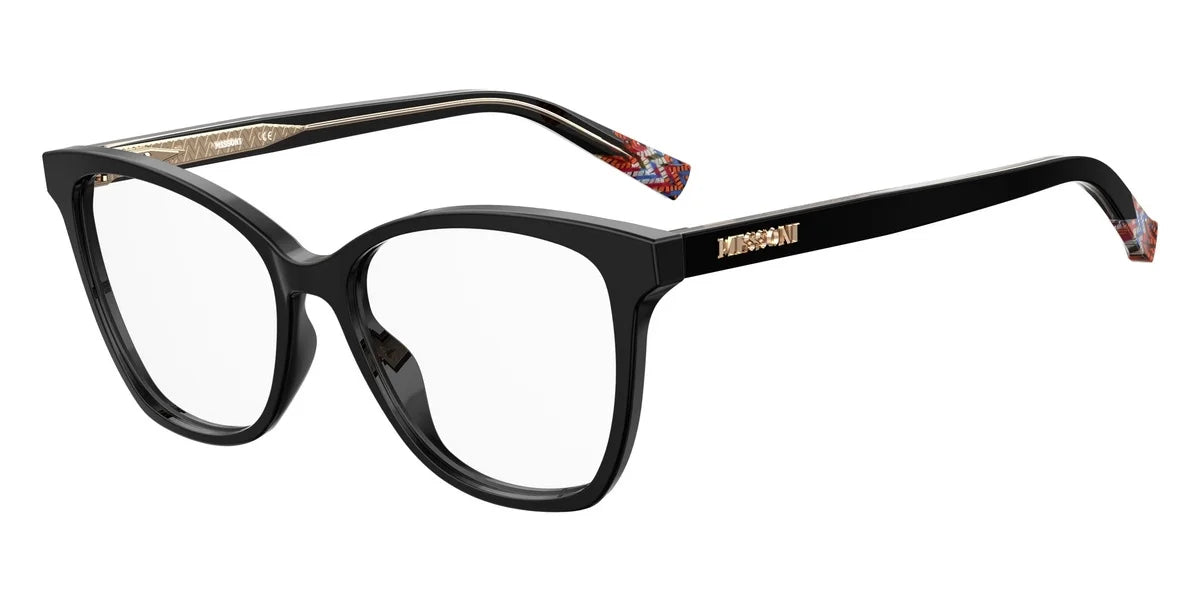 Black 13 Eyeglasses Rectangular Rim Full Missoni