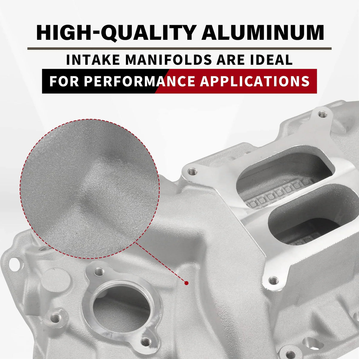 400 Plane Small Aluminum 350 305 Block Chevy 327 Intake Manifold FGJQEFG SBC Dual 1957-1986