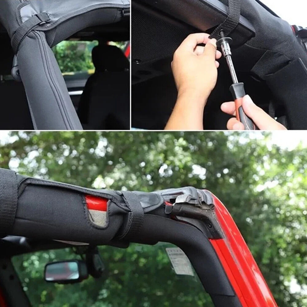 Wrangler Ultimate Protection with and Easy - JK Top Sun Installation Your Enhance Jeep Protection JKU Sunshade Leather 07-18