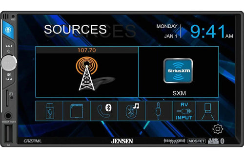 & CD/DVD/AUX PKG STEREO RADIO UP JENSEN BLUETOOTH GPS NAVIGATION 2016 USB TACOMA
