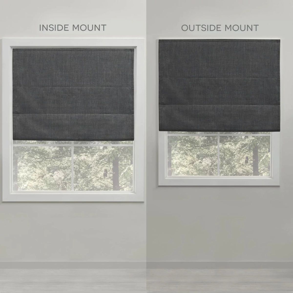 Exclusive 34"x64", Shade, Total Blackout Silver Roman Esme Home