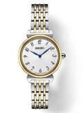 Stainless Tone Watch Quartz Arabic Two Steel SFQ800 Dial Essential Seiko Women's