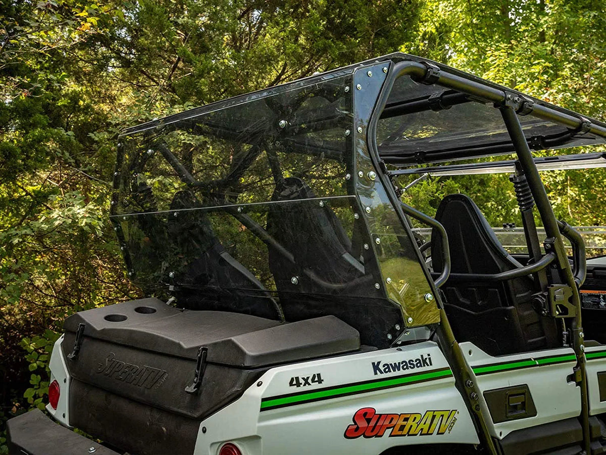 Debris USA! You Glass Thick / Tinted 4 Than 2014+ in Kawasaki S Flying Teryx From 250x 2021+ Stronger for Heavy 800 Polycarbonate Teryx Lightly Rear SuperATV Windshield Protects 4 Made 1/4" Duty