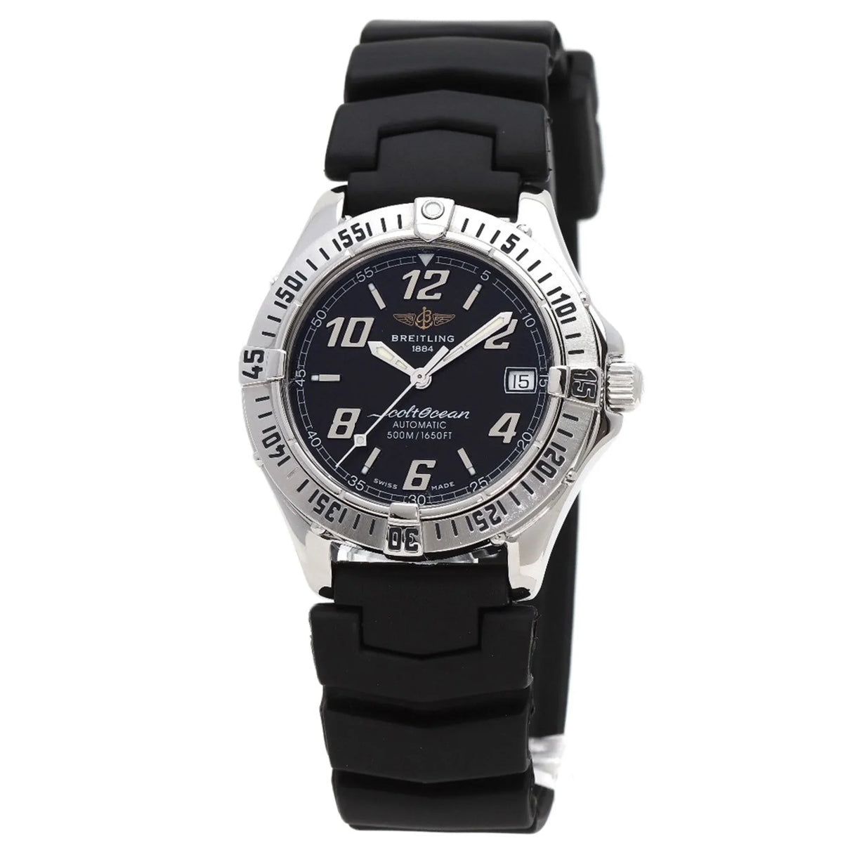 O'Shearn Watch Men's Colt BREITLING Steel/Rubber Pre-Owned A17350 Stainless (Good)