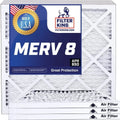 MERV x Filter MADE | x | Actual USA Pleated King Air | Filter 36 A/C 36x9.5x1a IN 4-PACK Filters | Furnace HVAC 9.5 .75" Size: 8
