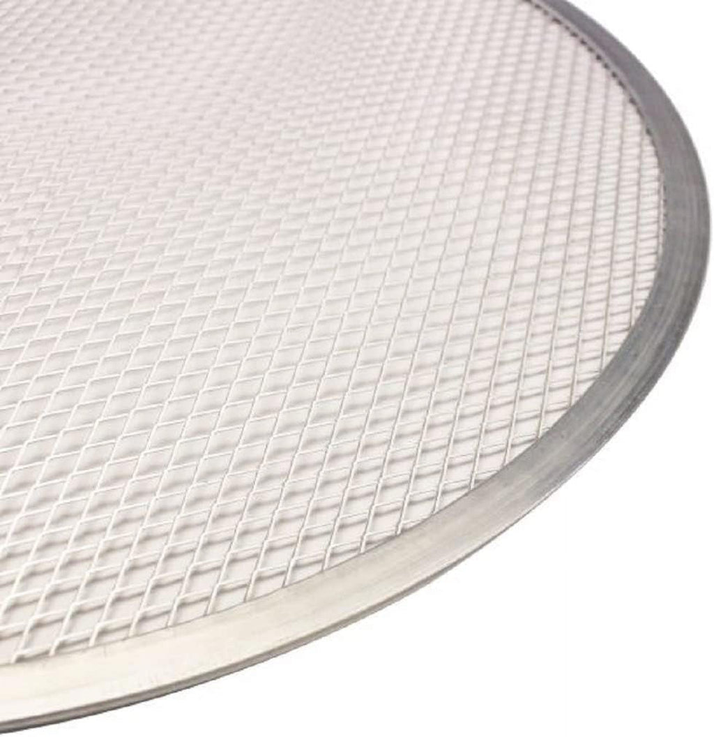 TrueCraftware- 19” Round for Pan Tray Screen Pizza Baking Tray Aluminum Pizzeria Home Screen Round of Set Restaurants Bakeware Pizza 2 Kitchen Rim- Seamless Baking Pizza &