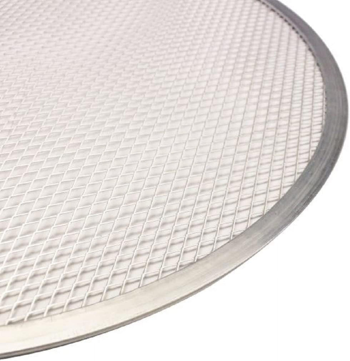 TrueCraftware- 19” Round for Pan Tray Screen Pizza Baking Tray Aluminum Pizzeria Home Screen Round of Set Restaurants Bakeware Pizza 2 Kitchen Rim- Seamless Baking Pizza &