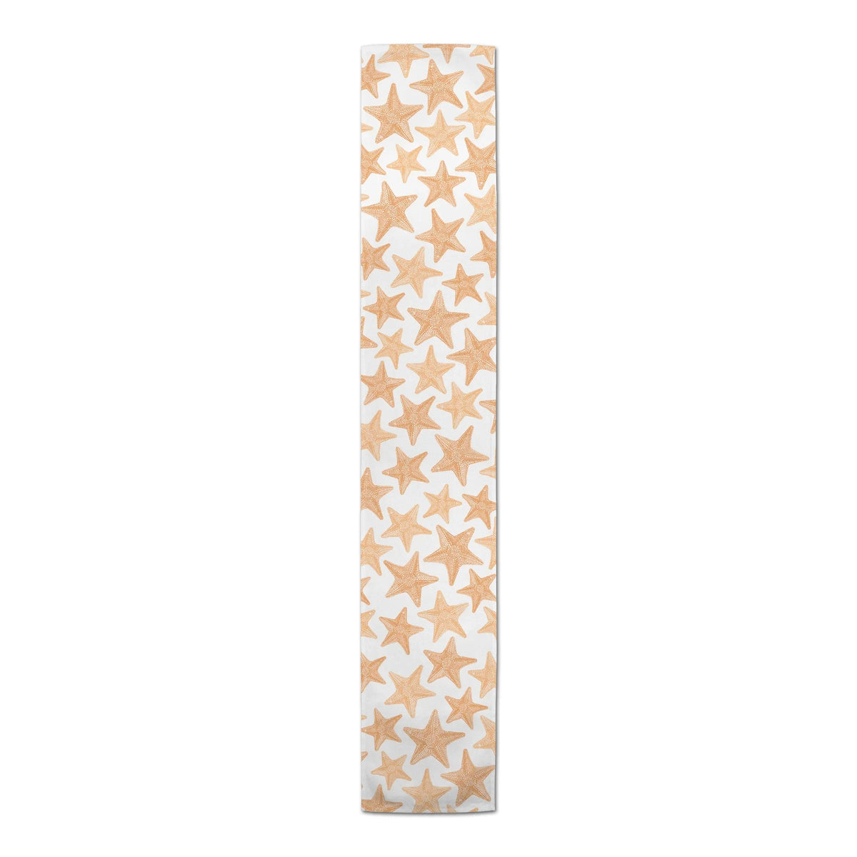 Poly Orange Sketched Products Table Twill Starfish 16x90 Creative Runner