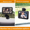 Rear Resolution Dcenta for Baby Night Inch Facing 5 150° Car Camera Wide Vision-Invigilator Display, Seat, High View, Mirror