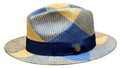 Straw CU401 Navy Cognac Designer Bruno Capelo Hat Men for