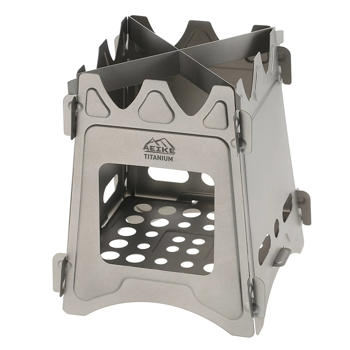 Survival Picnic Aeike Camping Backpacking Wood Stove Burning for Portable Wood Lightweight Folding Cooking Stove