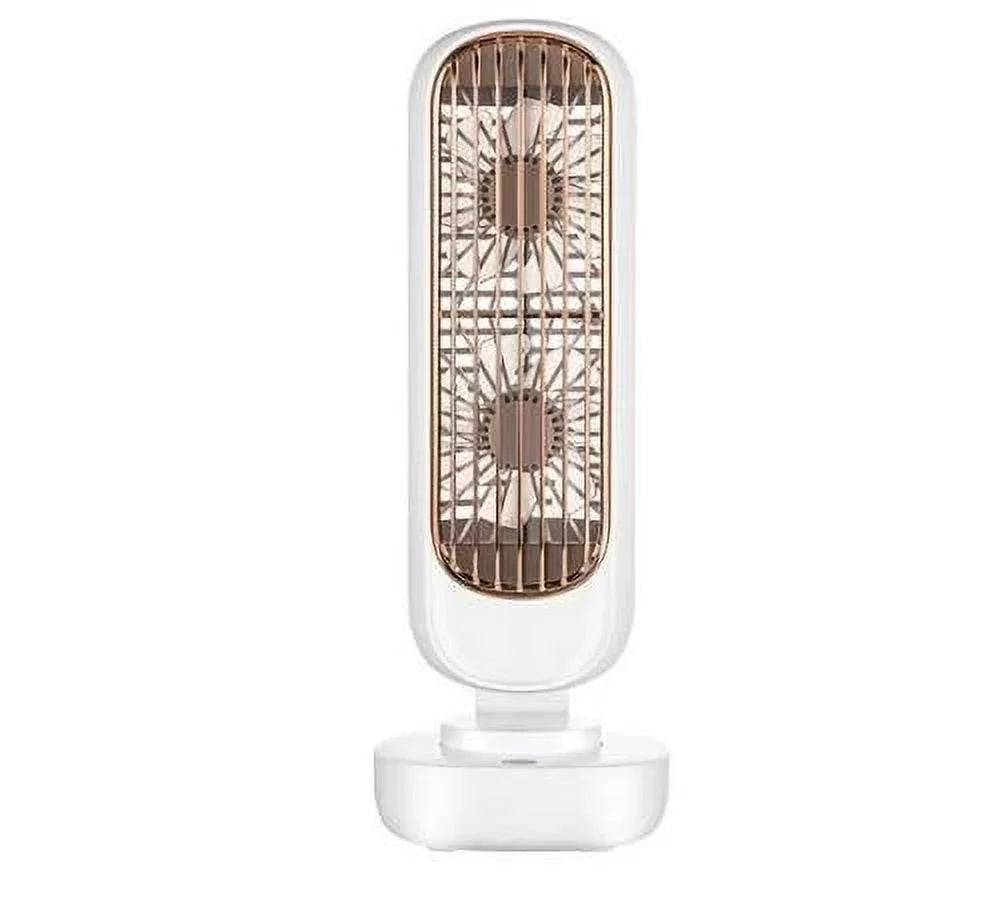 Office for Circulation Anself Fan Tower Portable Speed Dual Fan Standing Small Home Mini 3 Bedroom Cooling Desktop Tower Desk USB Fan Air