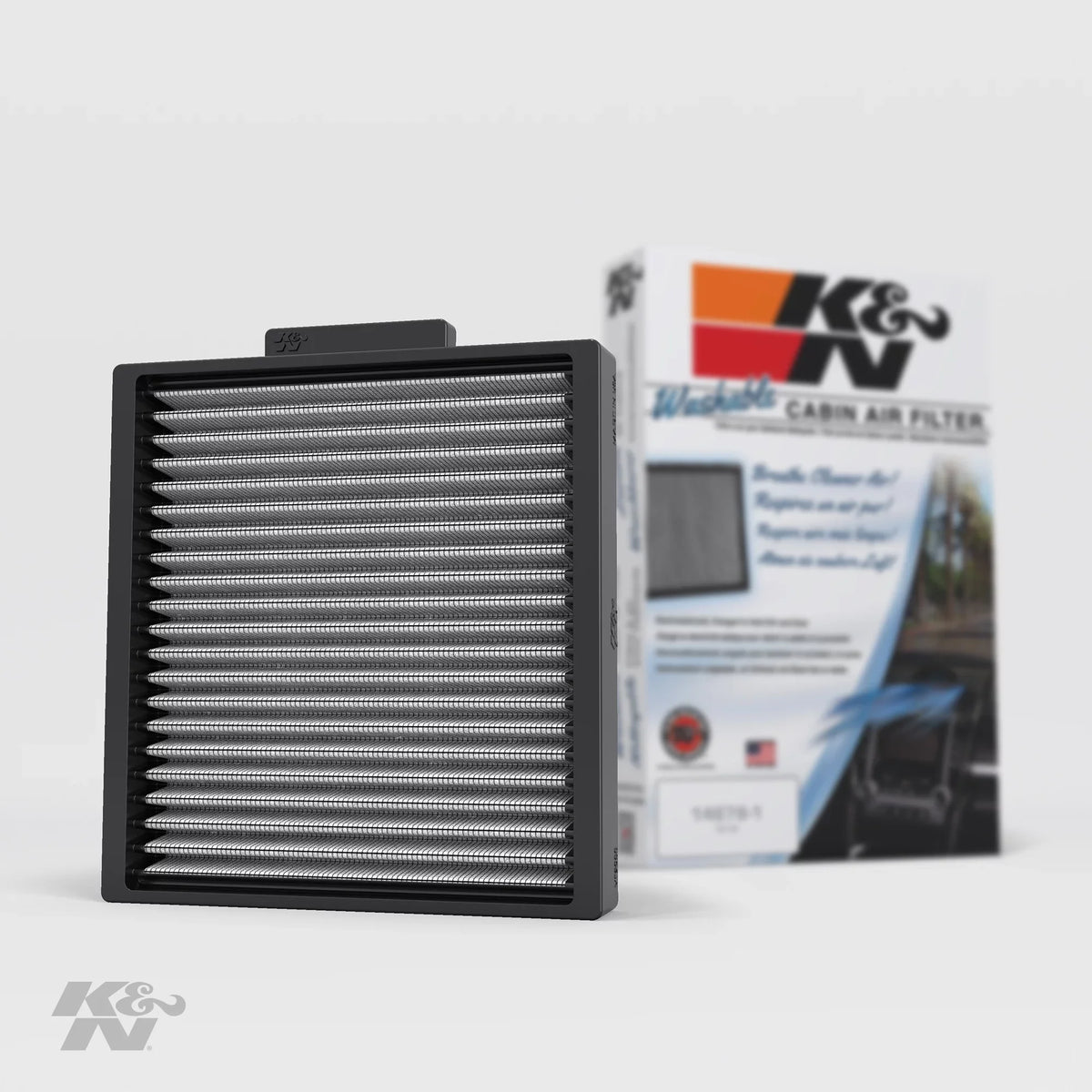 Washable Cargo Cabin Country Caravan, Town & Air Reusable: (Grand Vehicle 2008-2018 Van, and Models, VF2038 Filter: Dodge/Chrysler Designed For Select K&N Van)