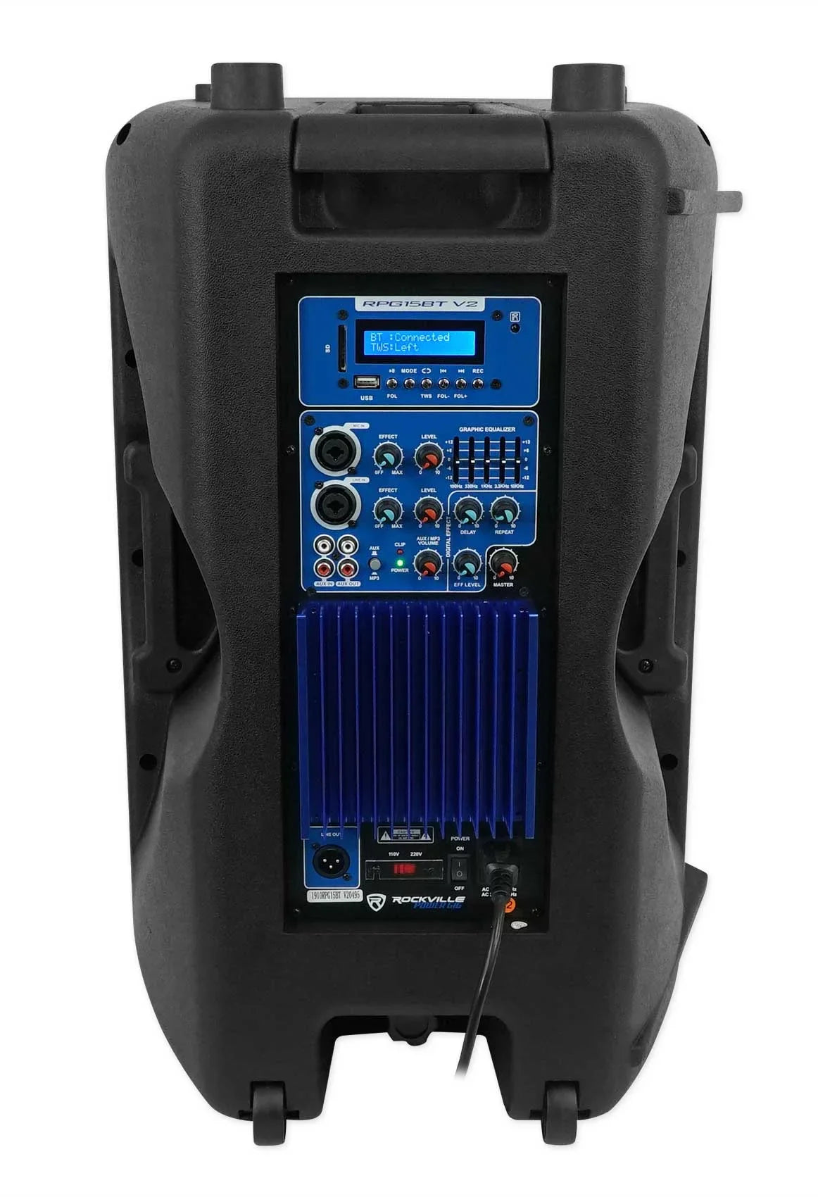 Mic System Sermons, Headset w/ Church 15" Speeches Rockville Sound Speaker For