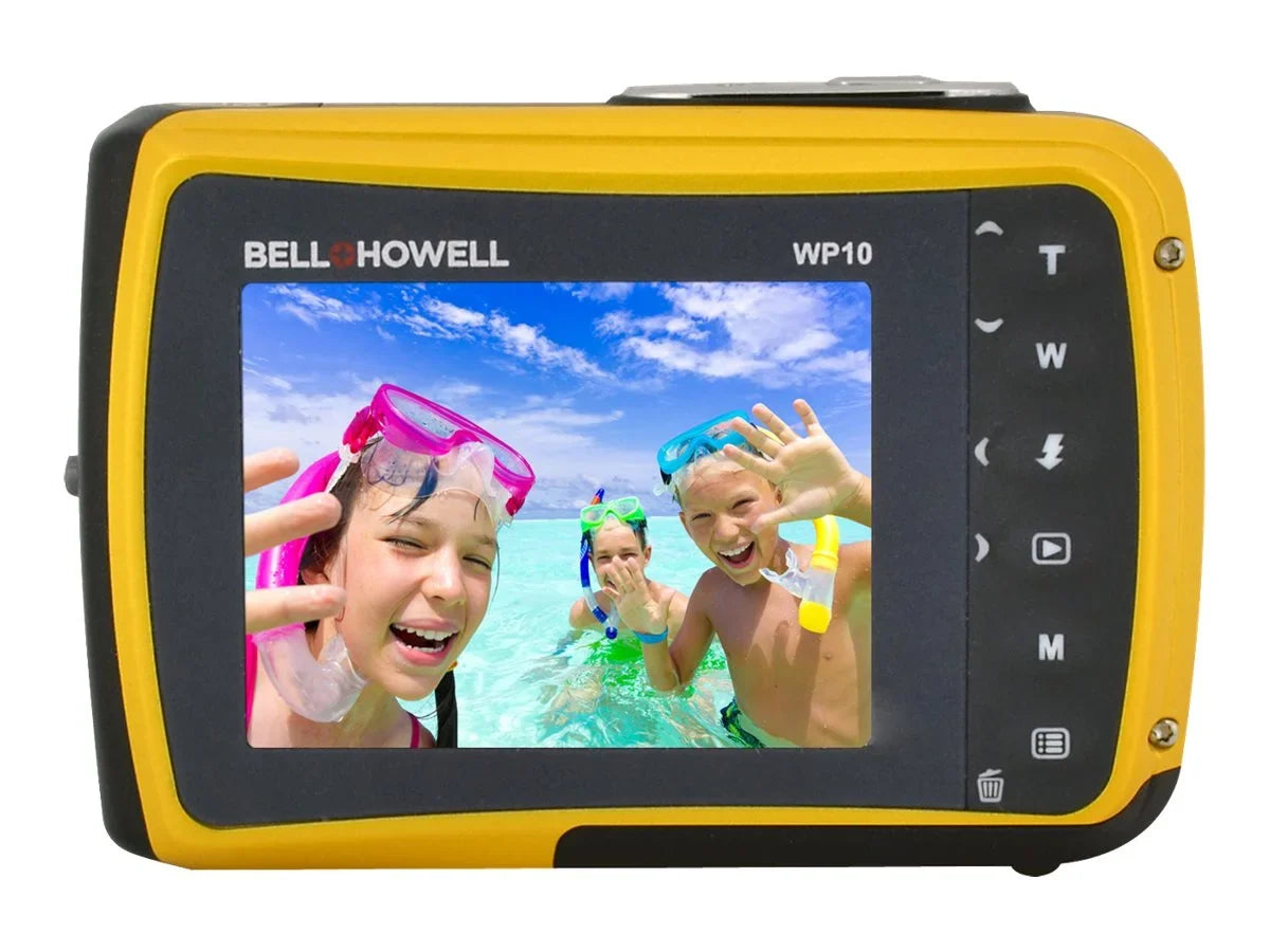 compact 9.8 MP 12.0 Digital - Howell WP10 to - - ft underwater - camera - + Splash yellow up Bell