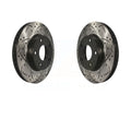 Drilled Slotted Rotors Front CX-3 Mazda Disc Sport Pair KD-100095 For 3 Brake Coated