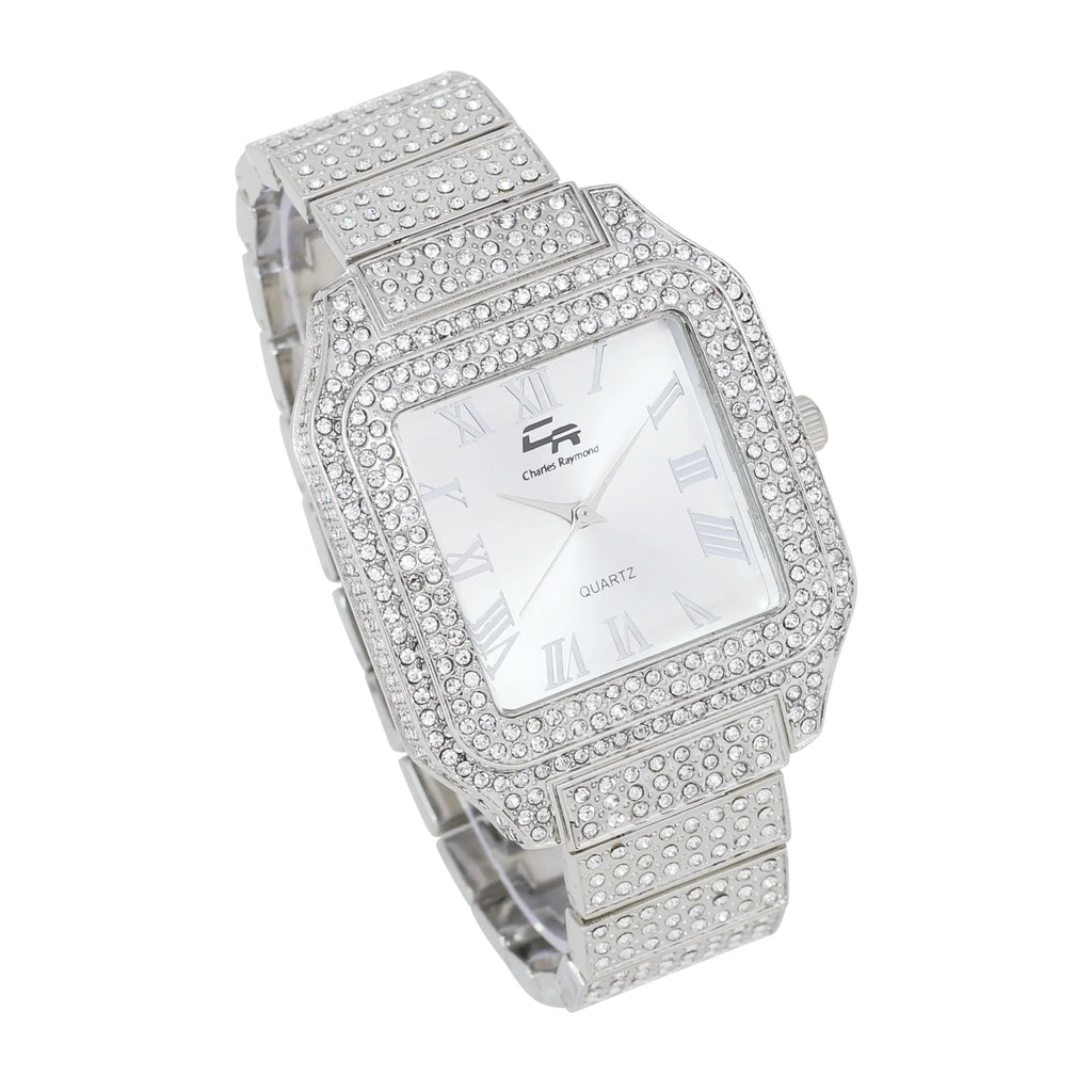 Glamour Crystal blinged-Out Classic-SLV) to Women's Luxury True (L0513LA Beauty Timeless Watch, Testament a Out Diamonds Iced and