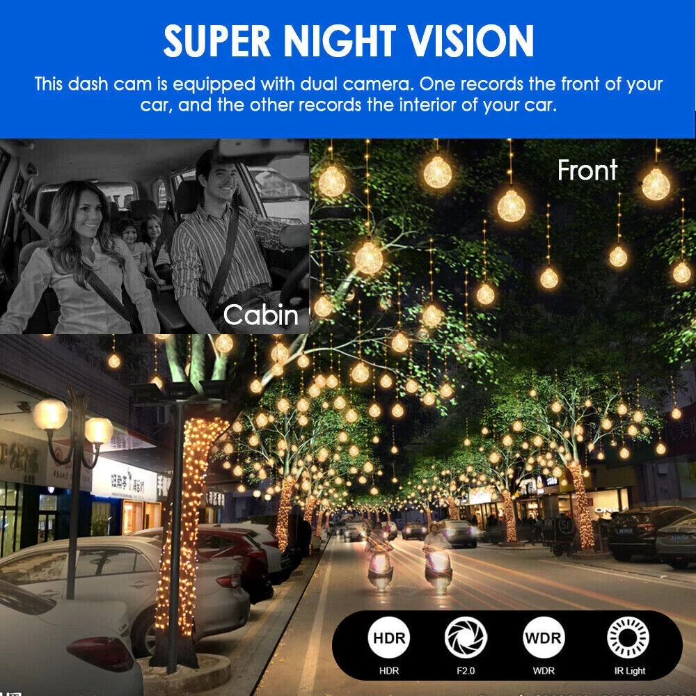 Dash with - Your Front Safety and Recording G·PEH Dual Ensure Lens Cam Inside Road