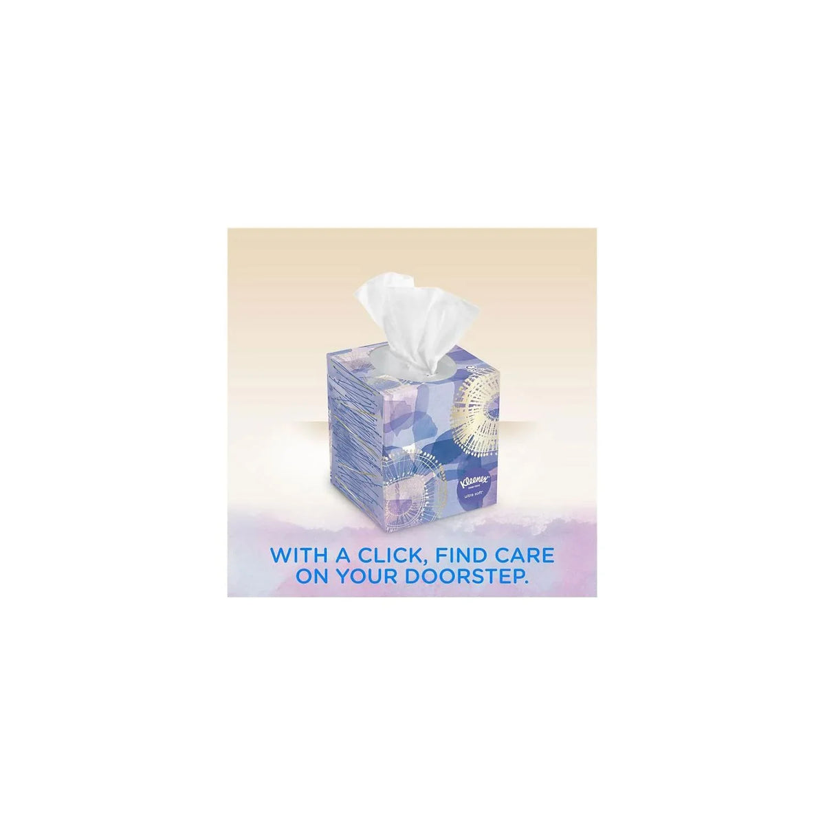 65 Ultra Pack, Tissues - Boxes Soft Cube (12 Kleenex Facial tissues)