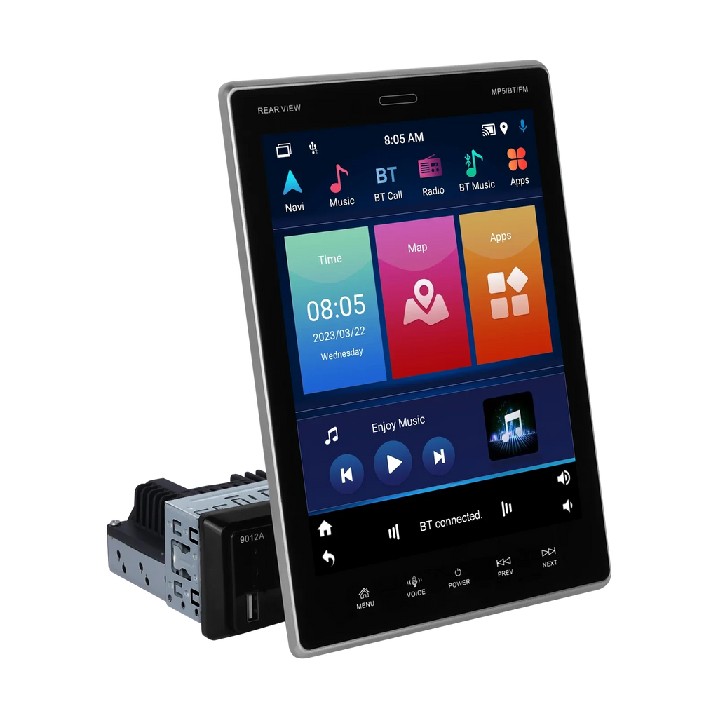 WIFI GPS Radio Bluetooth screen Suppport Rear 2Din Camera Radio Stereo Receiver 9.5Vertical Car FM