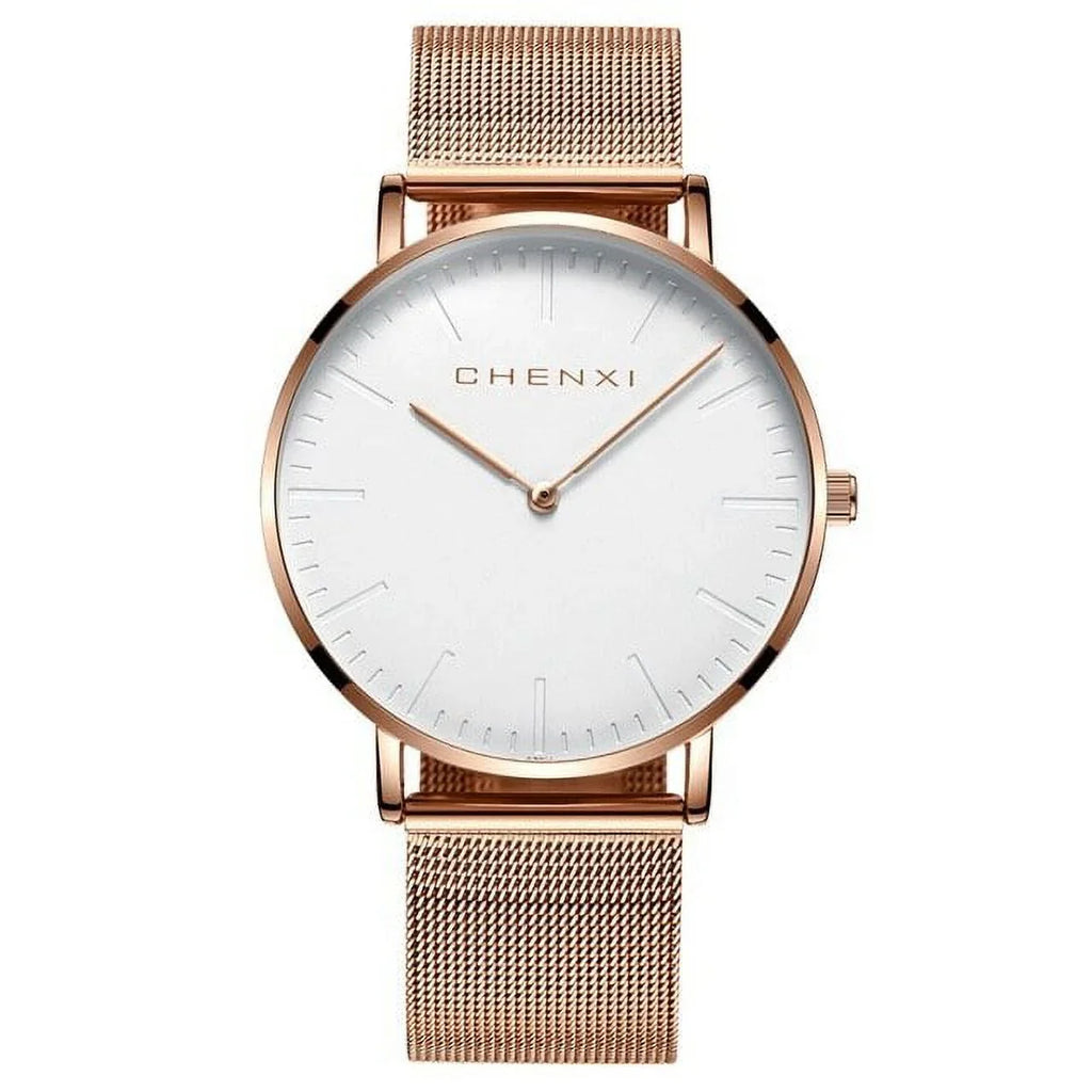 Watch Lover Quartz Rose Ladies Waterproof Watch Brand CHENXI Elegant Men Fashion Ultra Dress gold Watches Luxury Top Woman thin