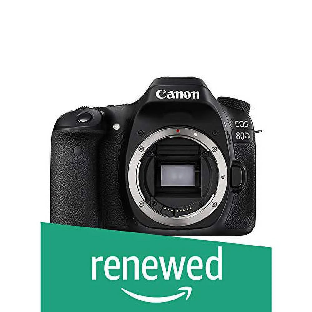 EOS 80D SLR Camera Body Digital (Black) (Refurbished) Canon Restored