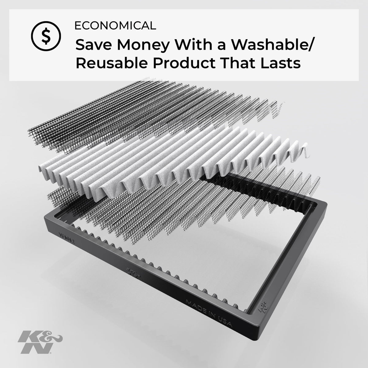 For Air Filter: Models, Designed and Washable Cabin 2012-2018 Select Volkswagen/Audi/Seat Reusable: VF2047 Vehicle K&N