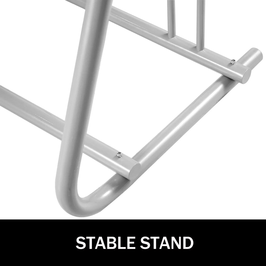 Stand Bike Rack, Rack, Storage Grid Floor All-Steel 111" for Bike BENTISM Length Streets Yards Single-Side Holders Garages 9