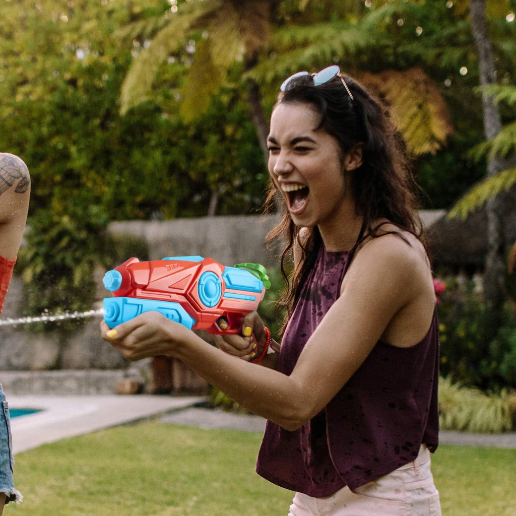 Water Blaster Red 4 Girls Pack Boys Plastic Guns, Prextex and Shooter Squirt