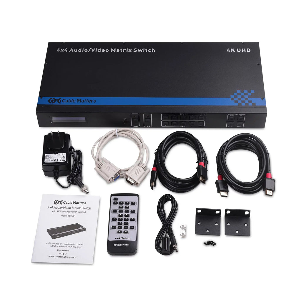 Supports 2.0, 2.2, Matrix Remote 18Gbps HDCP Cable Range, Matters 4K Bit HDR Access HDMI 4:4:4 Switch Format Configuration RS-232 High - 4 4 TCP/IP Out HDMI with 24 RGB, Dynamic YCBCR and in 60Hz