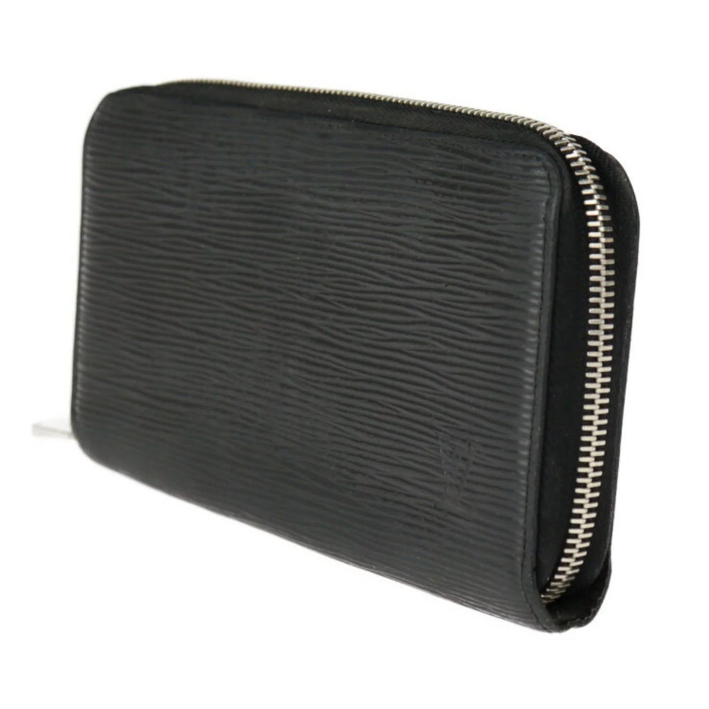 Zippy Epi Leather Round LOUIS Zipper Vuitton (Good) Hardware M61857 Wallet Long Silver VUITTON Pre-Owned Louis Black