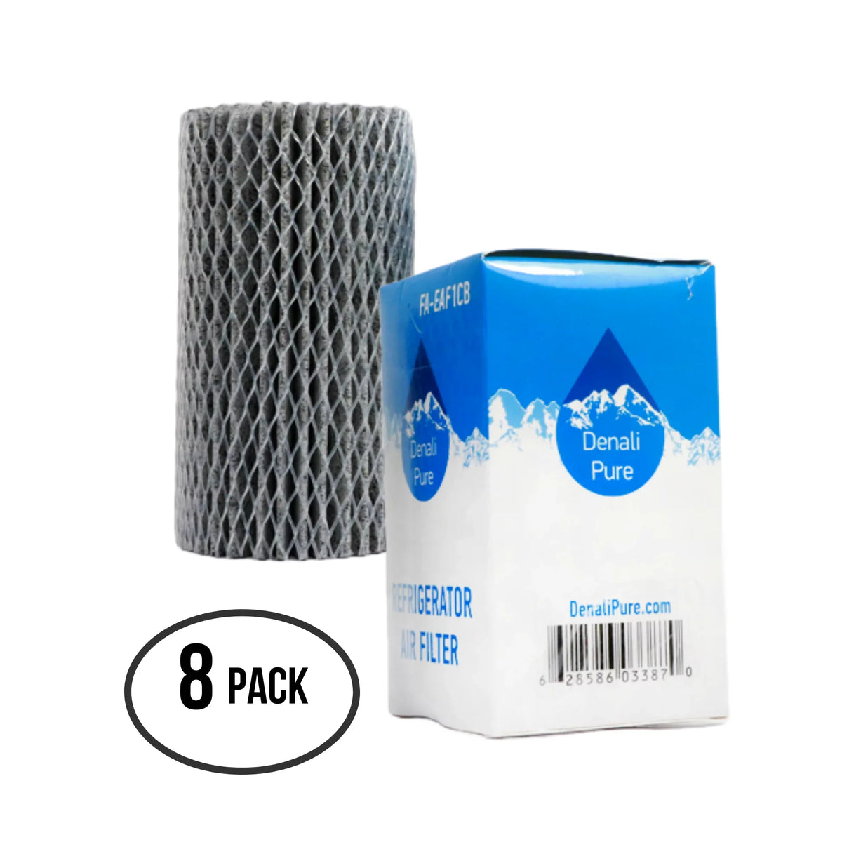 Air Replacement Filter Electrolux for Refrigerator EAF1CB, 8-Pack Fridge Compatible 46-9917 Electrolux Filter - EI27BS16JW8 Air with