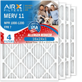 11 16x24x1 HVAC to Furnace CLEAN AIR. Premium USA Made & 1000, Filters 16x24x1 WICKED 4 FPR Pack by MPR 1200 Air MERV Pleated Conditioner AIRX MPR FILTERS 7 Comparable Filter Air Electrostatic Filter