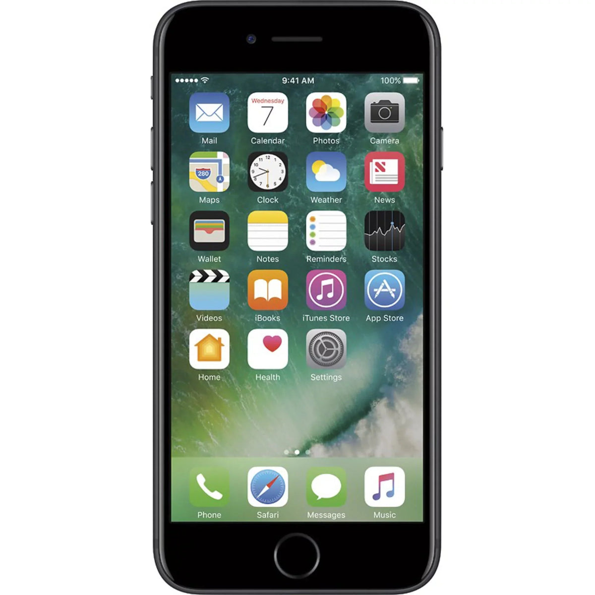 128GB Unlocked) (Used A+) Black (Fully Apple iPhone Matte 7 - A1661 Plus