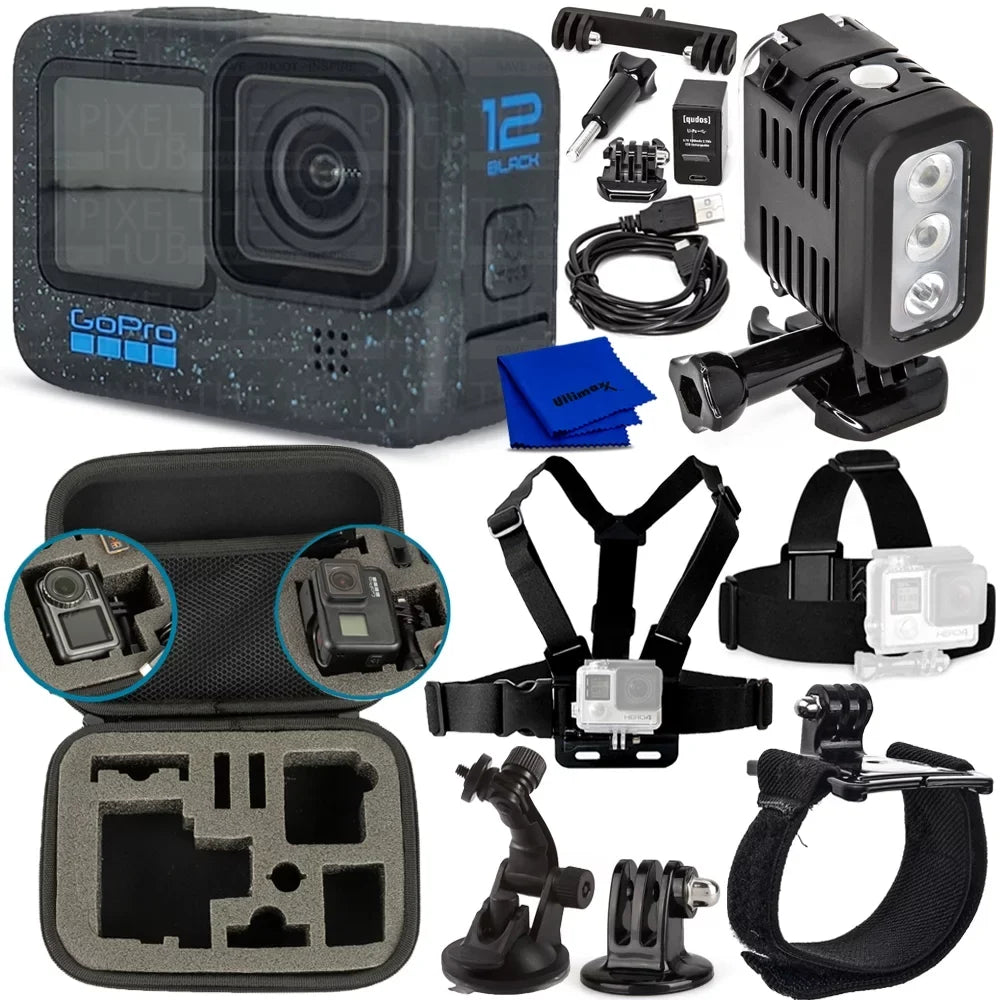 '- Black GoPro Bundle Accessory HERO12 8PC CHDHX-121-CN