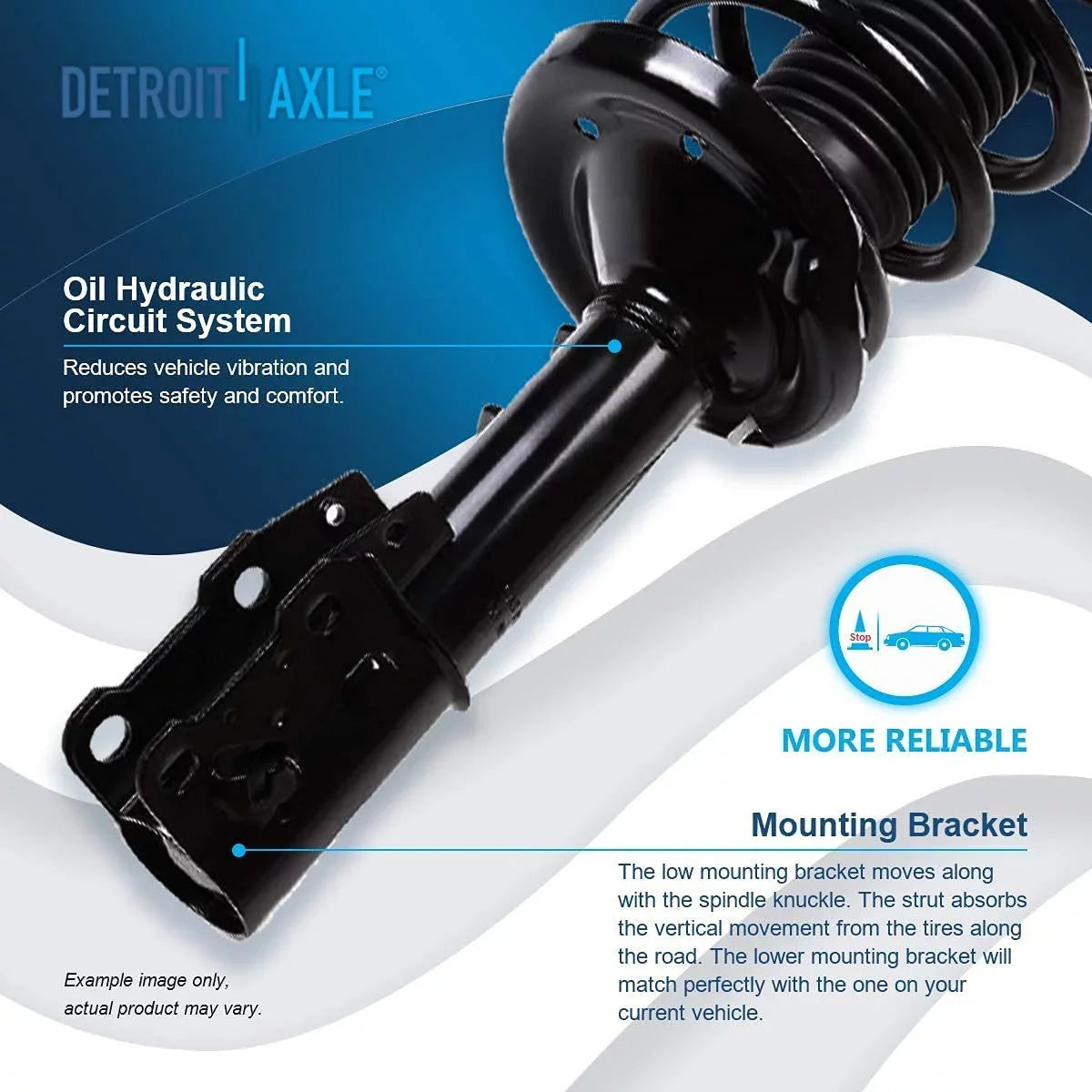 2007-2009 Assembly Complete for Pontiac Replacement Detroit 2006 2011 Aura, Struts - 2010 2pc Chevy Springs 2005-2010 Axle Struts G6, Malibu, Front Front Saturn 2008 w/Coil 2004-2012