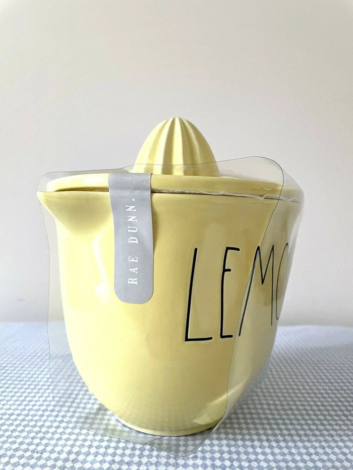 Juicer Black Rae Set Yellow Letters Ceramic Dunn with Kitchen Piece 2 LEMON LL