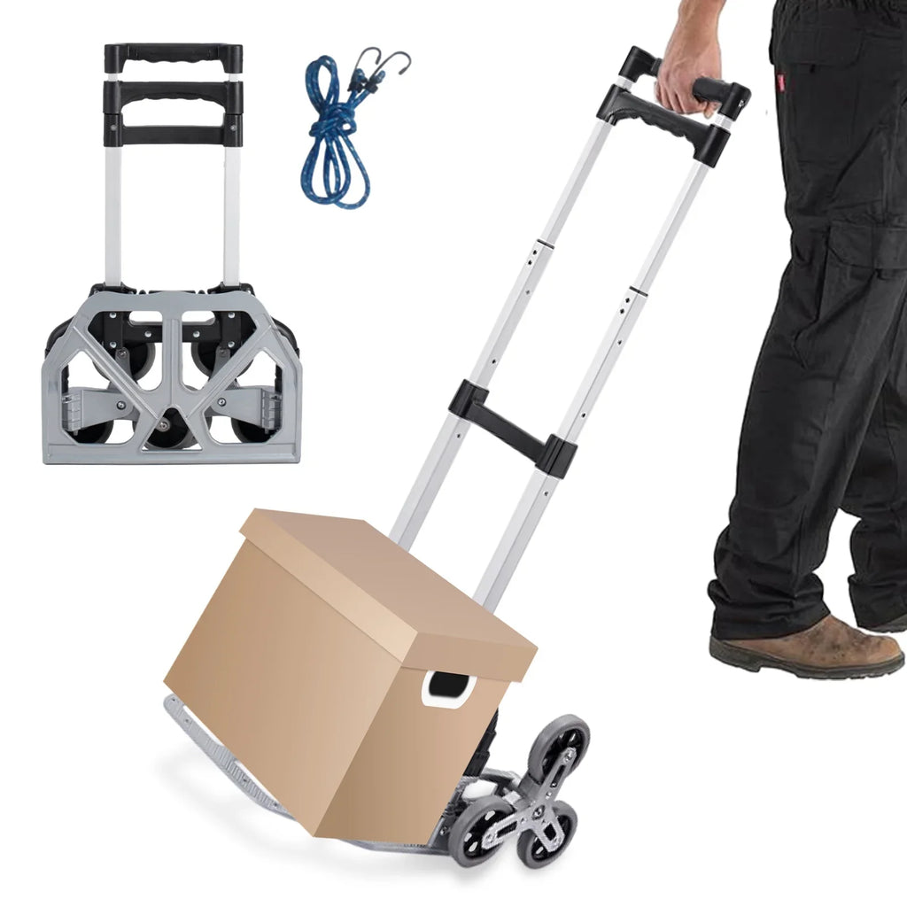 Wheels Truck Luggage, Moving Duty | Shopping, Distribution Workplace, Dolly | TOPATY Warehouse Trolley With Stairs For Travel, Moving, Folding Collapsible Heavy Portable For